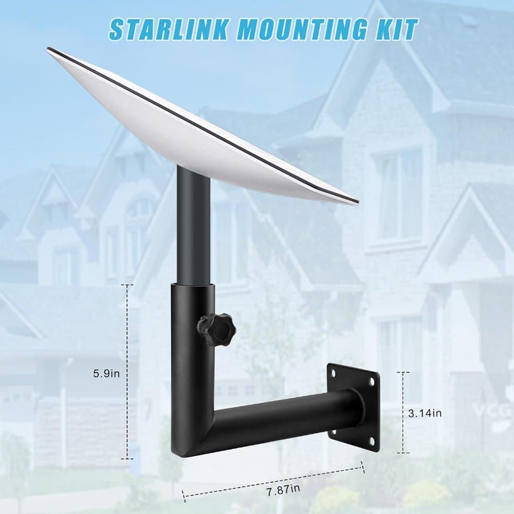 Right Angle Wall Mount Kit for Starlink Gen 2 thumbnail 2