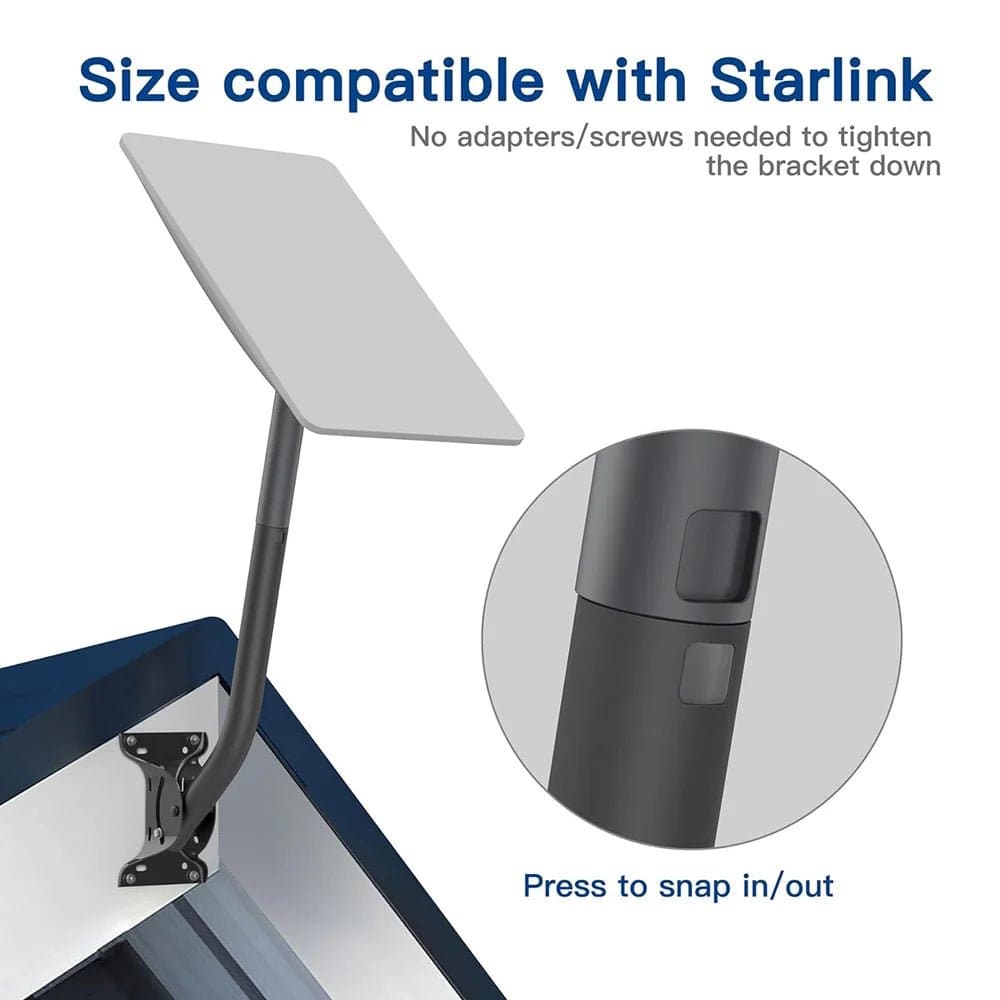 Adjustable Roof Wall Mount Kit for Starlink Gen 2 thumbnail 2