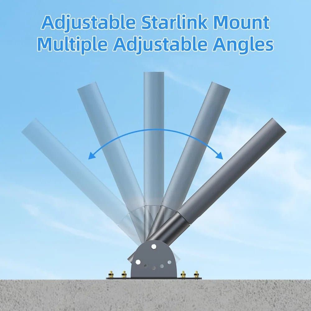 Adjustable Roof Pole Mounting Kit for Starlink Gen 2 Dish thumbnail 4