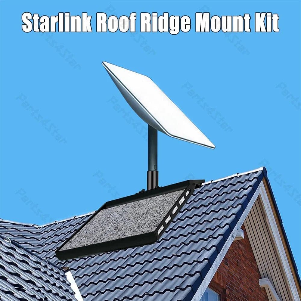 Adjustable Roof Ridge Mount for Starlink Gen 2 Satellite Dish thumbnail 4
