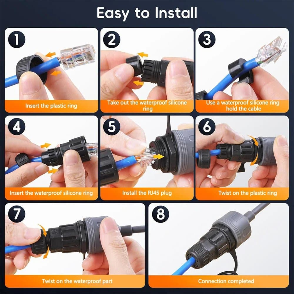 SPX to RJ45 Ethernet Adapter Coupler for Starlink Gen 2 thumbnail 6