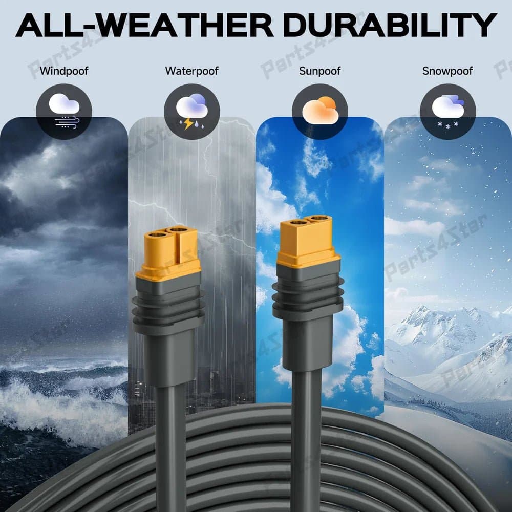 Starlink Gen 3 Performance XT60 12AWG Heavy-Duty Extension Cable - 10FT/3M thumbnail 6