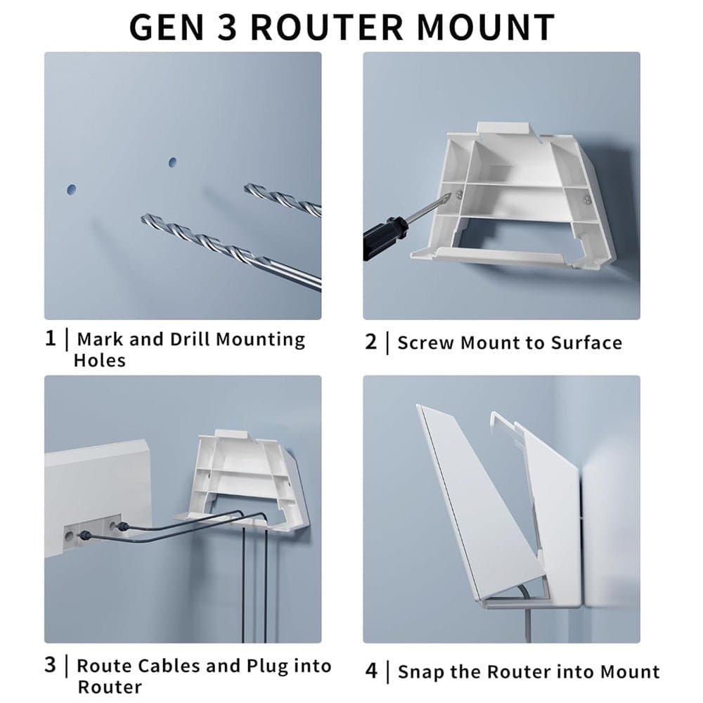 Starlink Gen 3 Router & Power Supply Wall Mount Kit for Standard 4 / 4X thumbnail 5