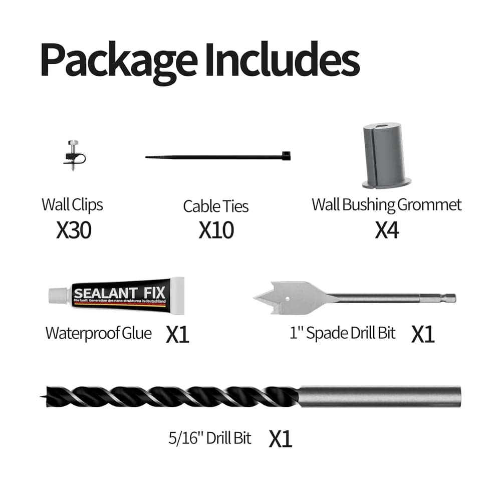 Starlink Standard 4/4X/Mini/V5/Gen 2 Cable Routing Kit - Wall Pass-Through for Gen 3/V3/V4 thumbnail 5