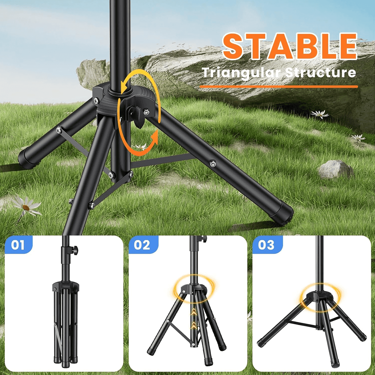 Starlink Gen 3 Adjustable Tripod Mount Kit for with Adapter Standard 4 / 4X thumbnail 4