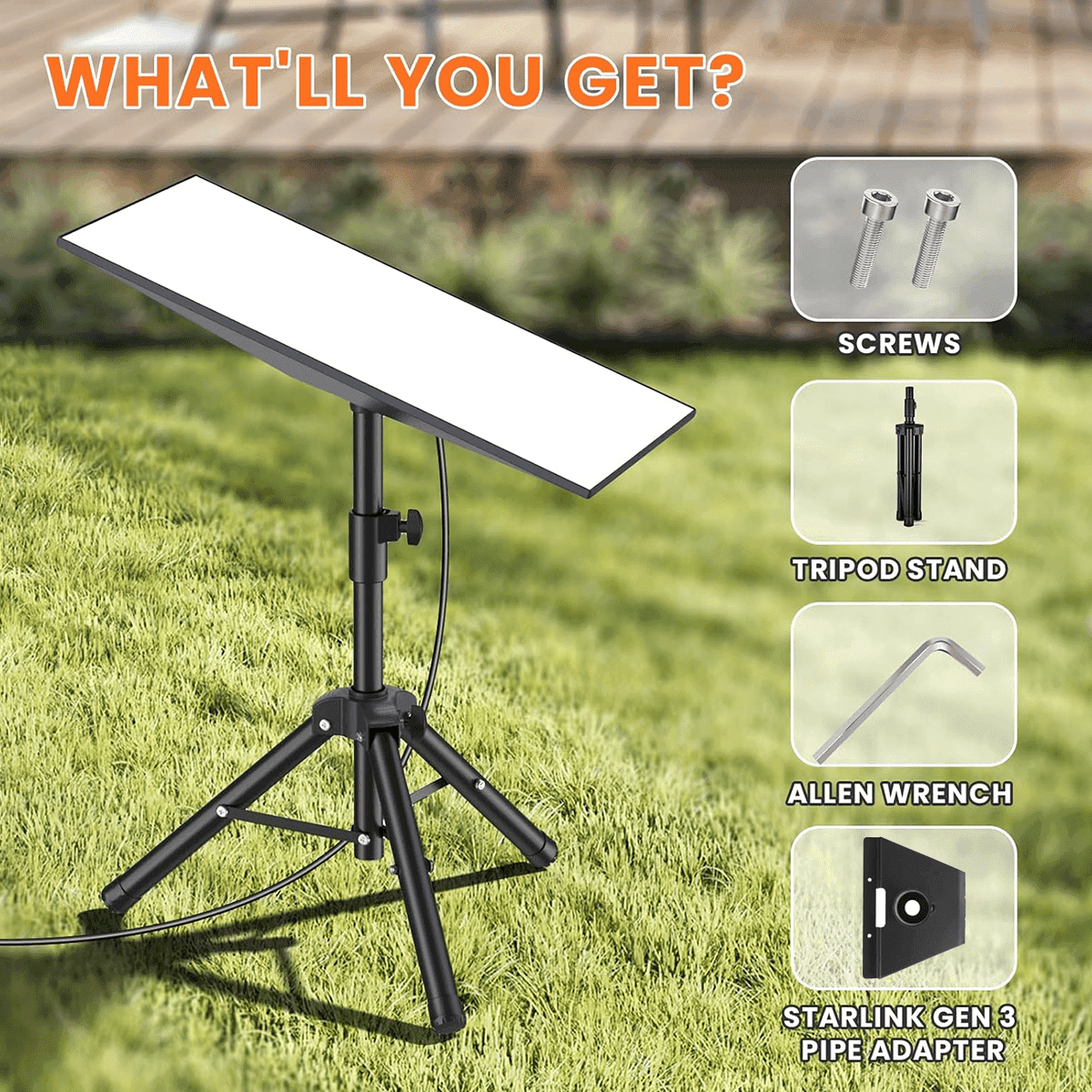 Starlink Gen 3 Adjustable Tripod Mount Kit for with Adapter Standard 4 / 4X thumbnail 5