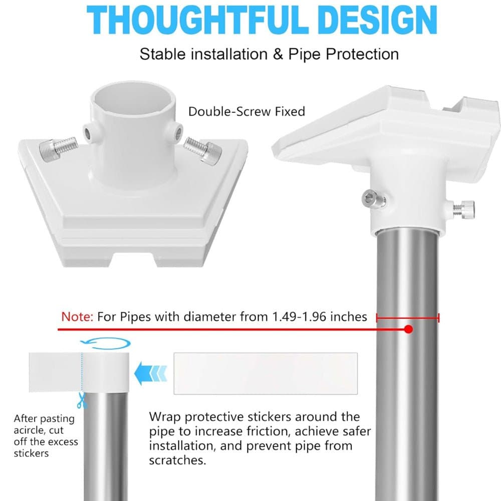 Starlink Gen 3 Pole Pipe Adapter - Durable for Standard 4 / 4X thumbnail 2