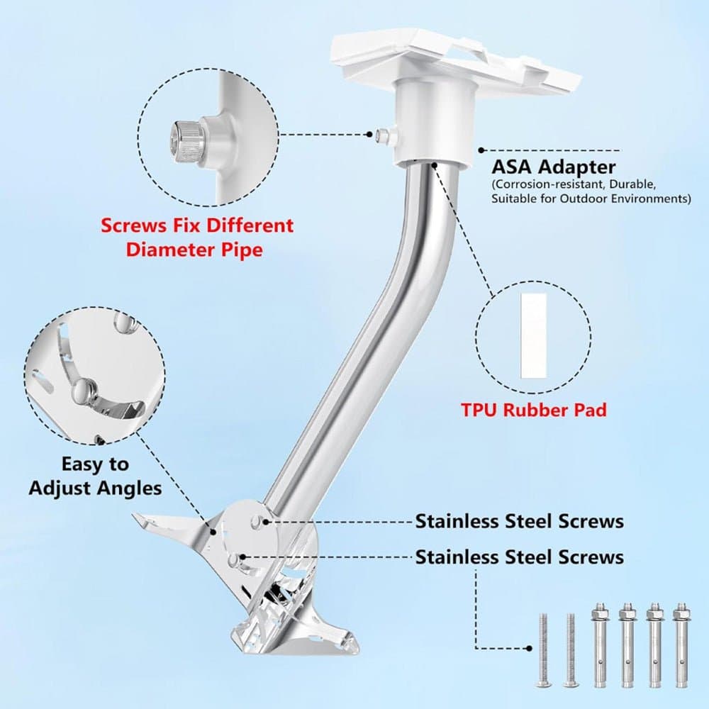 Starlink Gen 3 Adjustable Stainless Steel Mount Kit for Standard 4 / 4X thumbnail 3