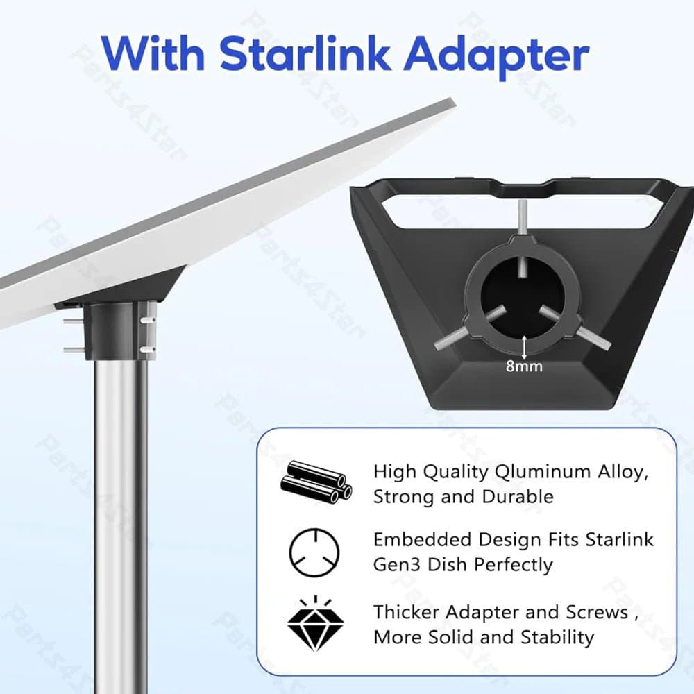 Starlink Gen 3 No-Dig Ground Anchor Kit (6.6FT) for Standard 4 / 4X thumbnail 2