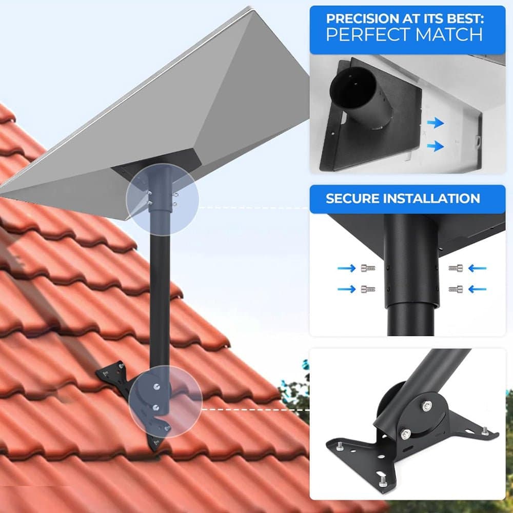 Starlink Gen 3 Adjustable Roof Pole Mount Kit for Standard 4 / 4X thumbnail 2