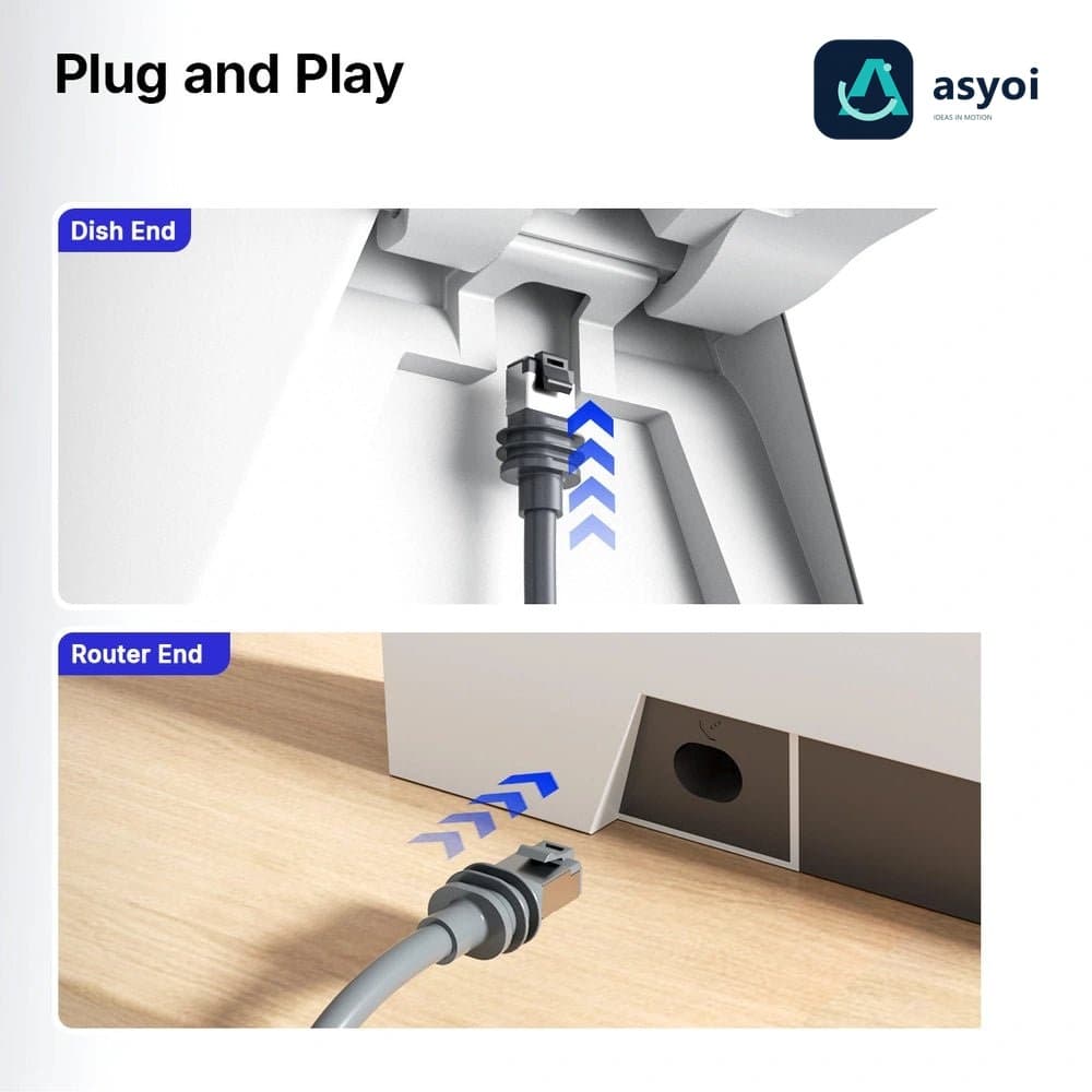 Starlink Gen 3 Wall & Roof Mount Kit 鈥?Full Install Bundle with Cable & Router Mount thumbnail 10