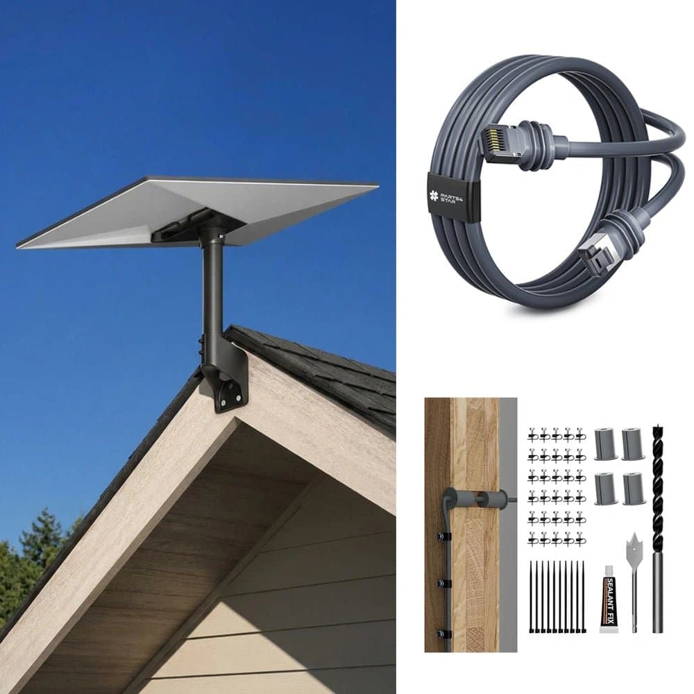 Starlink Gen 3 Wall & Roof Mount Kit 鈥?Full Install Bundle with Cable & Router Mount thumbnail 13