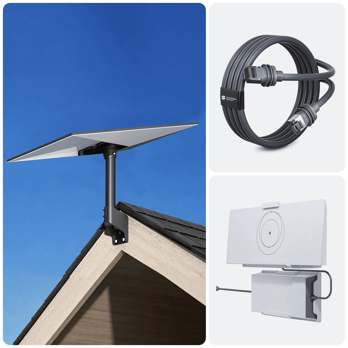 Starlink Gen 3 Wall & Roof Mount Kit 鈥?Full Install Bundle with Cable & Router Mount thumbnail 19