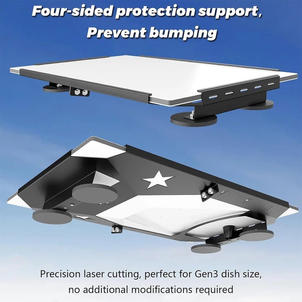 Starlink Gen 3 Flat Mount - Magnetic Quick鈥慠elease Kit for Standard 4 / 4X thumbnail 2