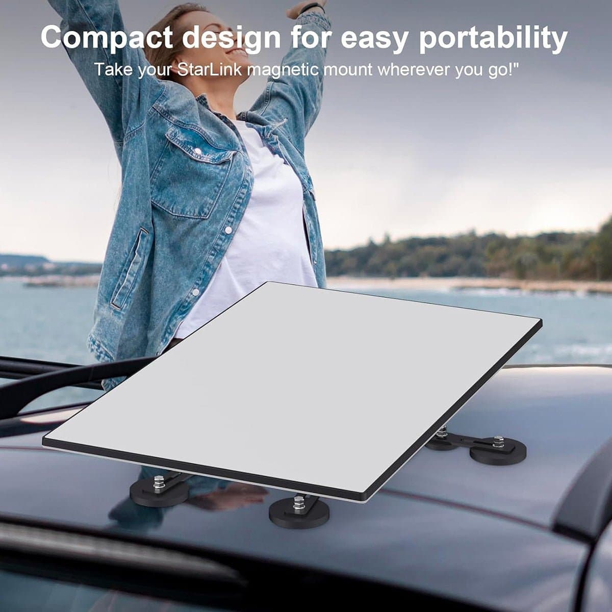 Starlink Gen 3 Adjustable Magnetic Car Mount Kit for Standard 4 / 4X thumbnail 7