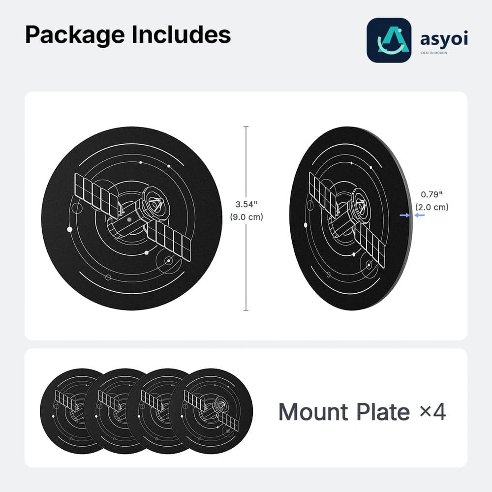 Starlink Standard 4/4X/Mini/V5 Adhesive Magnetic Mount Plates for Gen 3/V3/V4, Aluminum, Glass & Fiberglass Roofs thumbnail 8