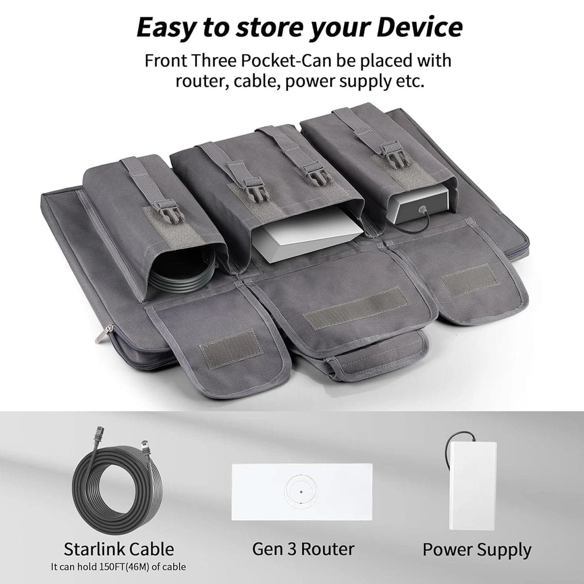 Starlink Gen 3 Portable Setup Kit 鈥?Tripod Mount & Travel Accessories Bundle thumbnail 4