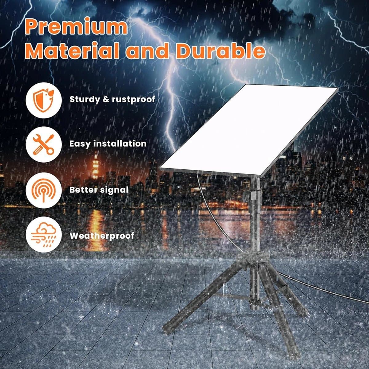 Starlink Gen 3 Portable Setup Kit 鈥?Tripod Mount & Travel Accessories Bundle thumbnail 7