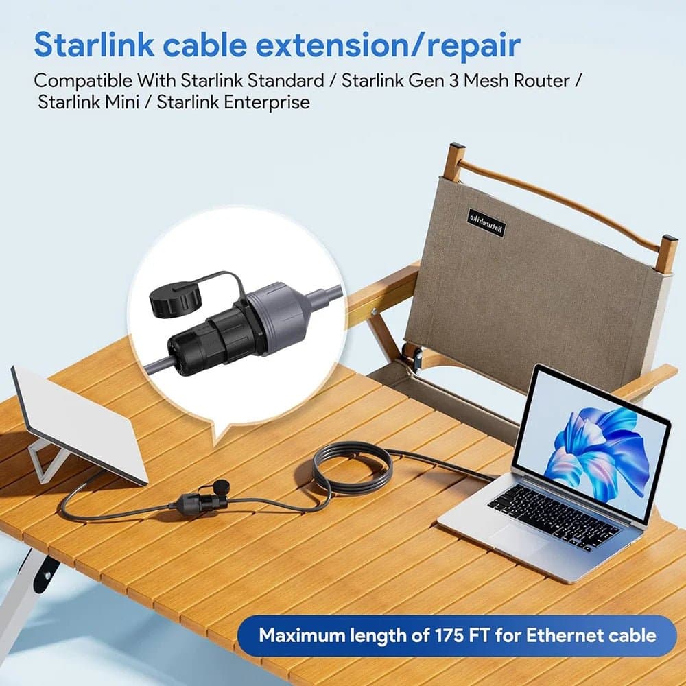 Starlink Standard 4/4X/Mini/V5 Ethernet RJ45 Adapter Connector for Gen 3/V3/V4 thumbnail 6