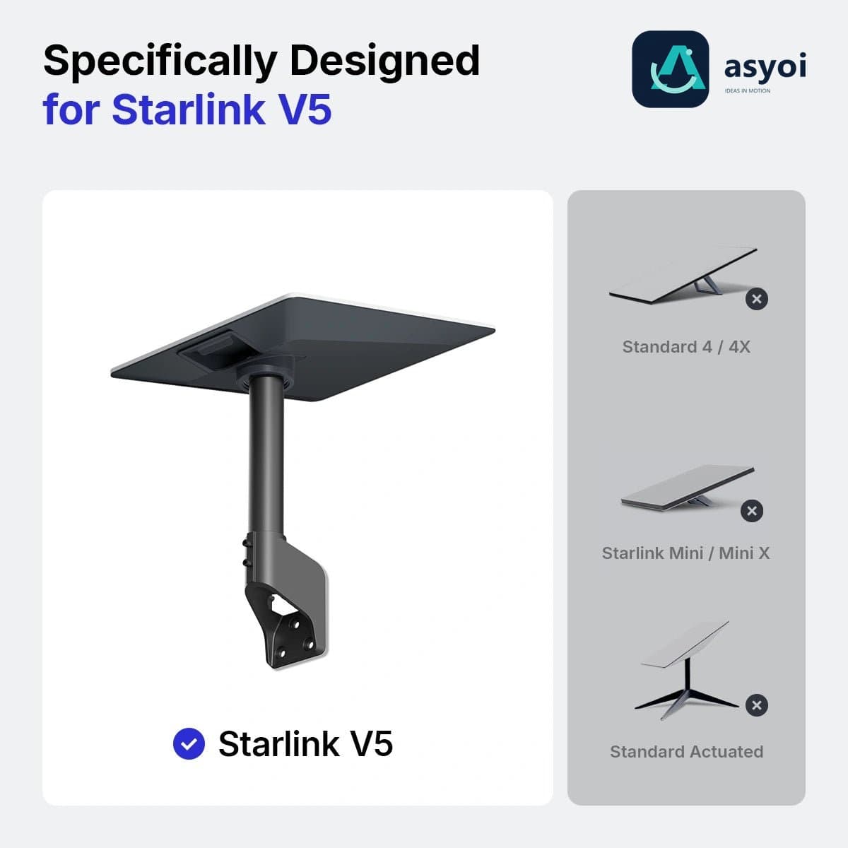 Starlink V5 Wall Mount Kit - 360掳 Rotatable thumbnail 2