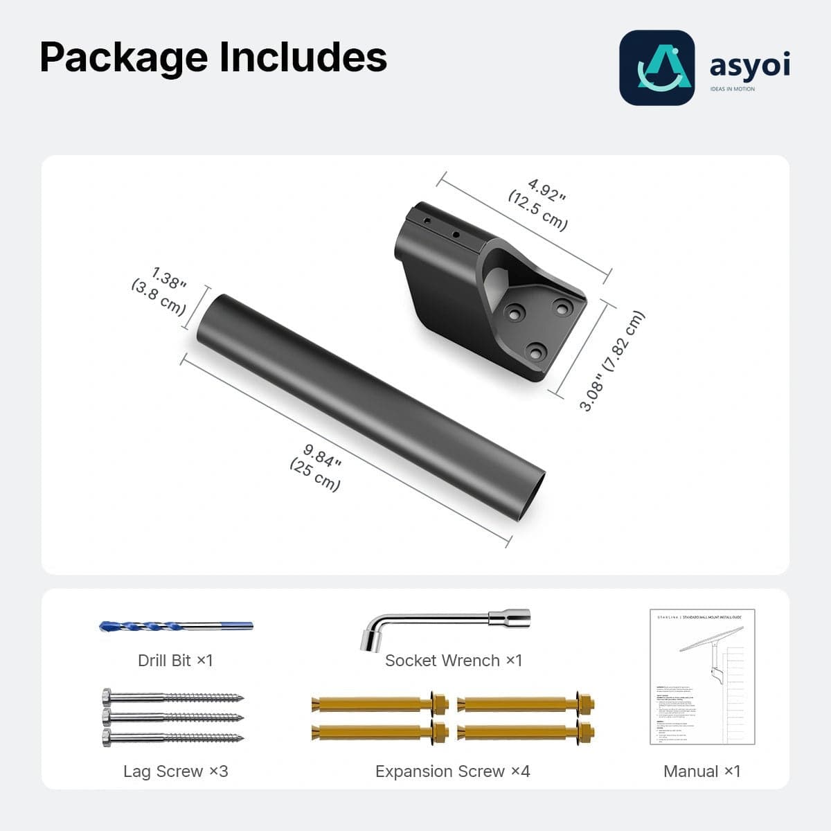 Starlink V5 Wall Mount Kit - 360掳 Rotatable thumbnail 8