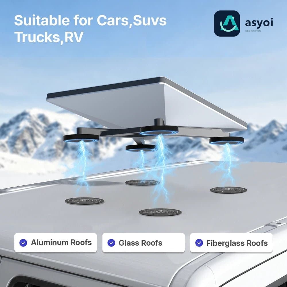 Starlink Standard 4/4X/Mini/V5 Adhesive Magnetic Mount Plates for Gen 3/V3/V4, Aluminum, Glass & Fiberglass Roofs thumbnail 2