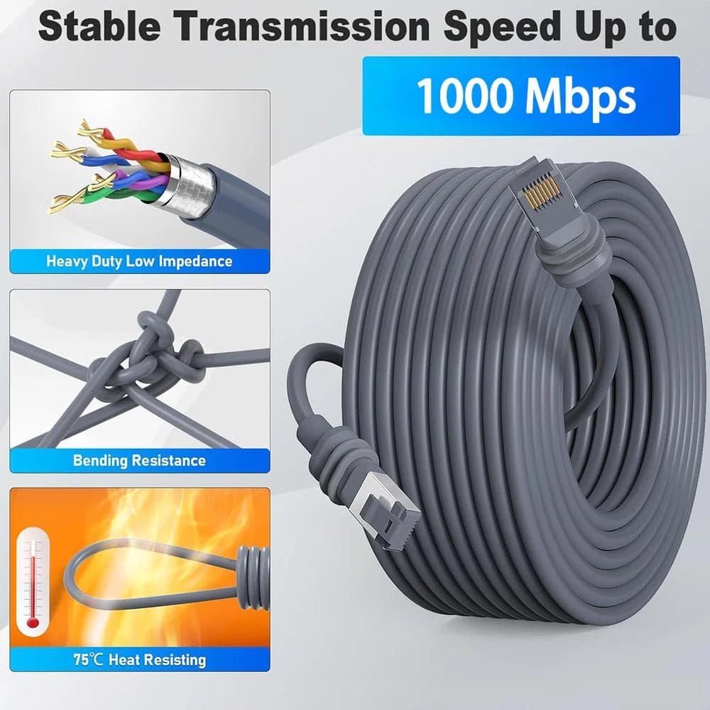 Starlink Standard 4/4X/Mini/V5 Extension Cable - 100FT Replacement for for Gen 3/V3/V4 thumbnail 4