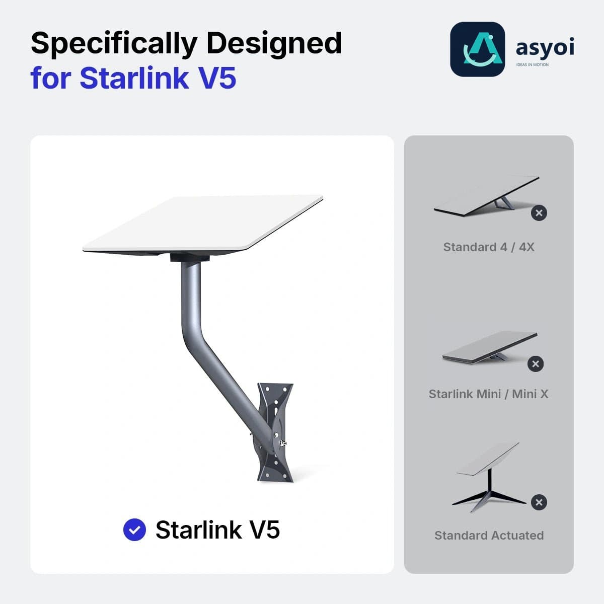 Starlink V5 Wall & Roof Mount Kit - 25 Inch Adjustable thumbnail 2