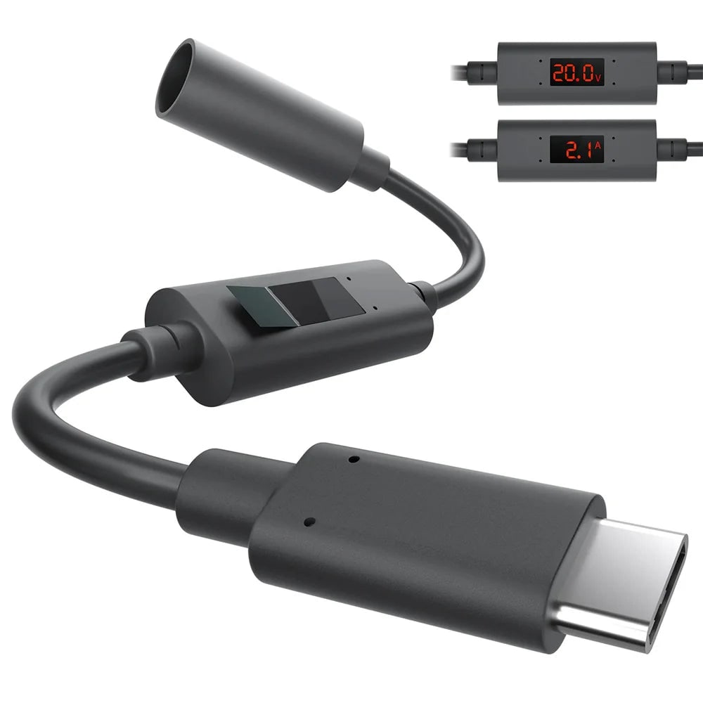 Starlink Mini PD USB-C to DC Female Adapter with Digital Display (Volt/Amp)