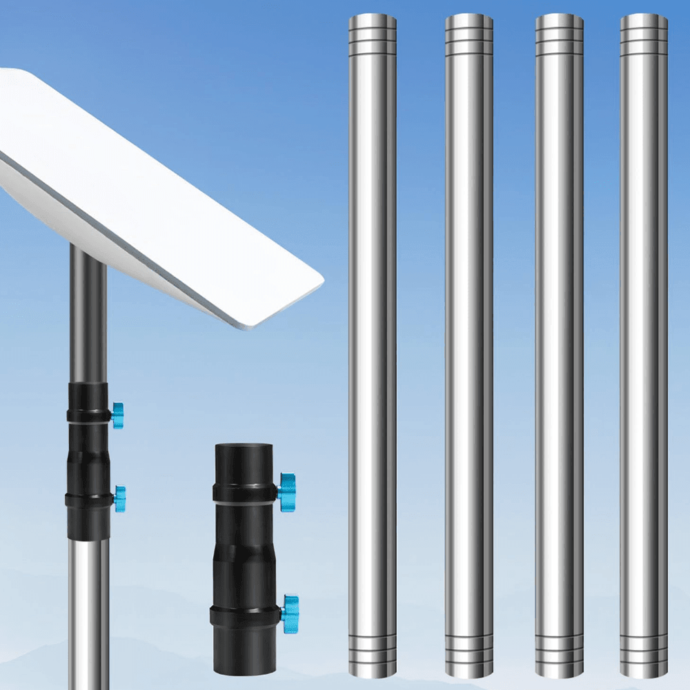 7FT Ground Pole RV Mount Kit with Adapter for Starlink Gen 2 Dish image 1
