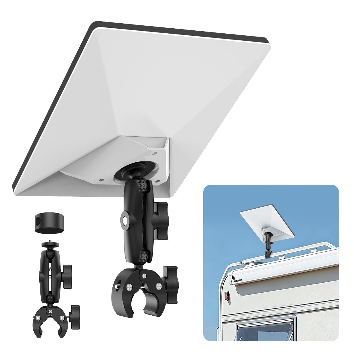 2025 New Version Adjustable Clamp Mount Kit for Starlink Mini image 1