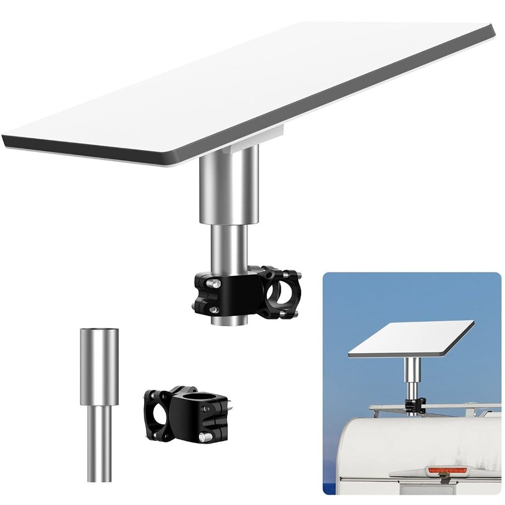 Round Tube Roof Rack Mount for Starlink Mini 鈥?Fits All Cars image 1