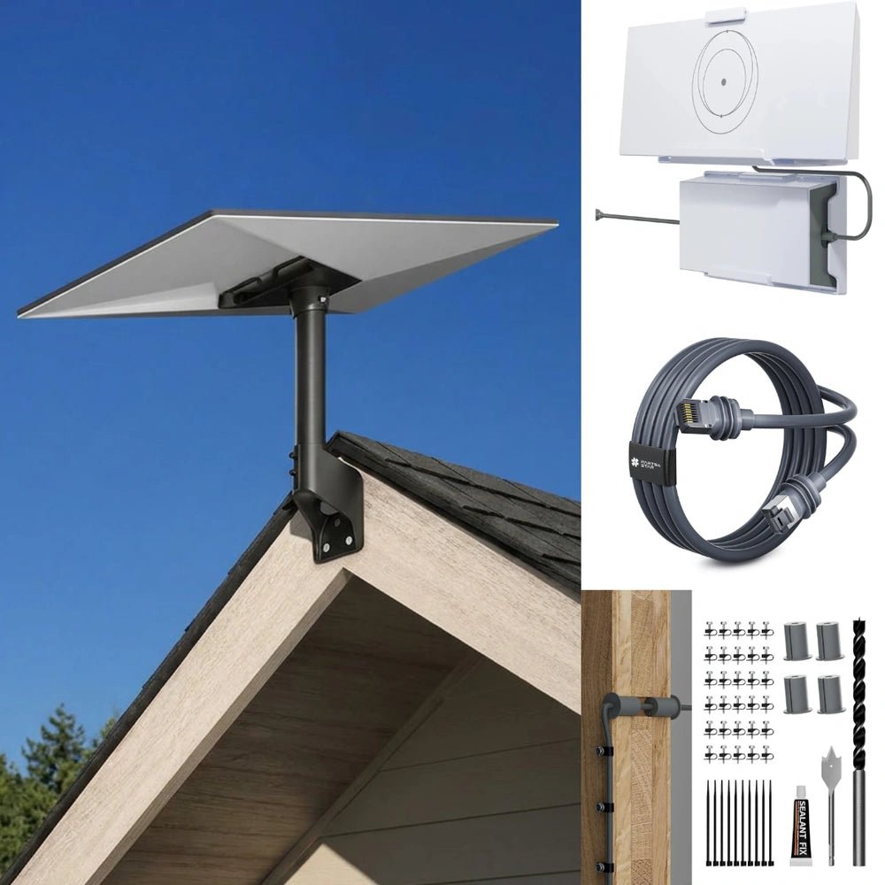Starlink Gen 3 Wall & Roof Mount Kit 鈥?Full Install Bundle with Cable & Router Mount image 1
