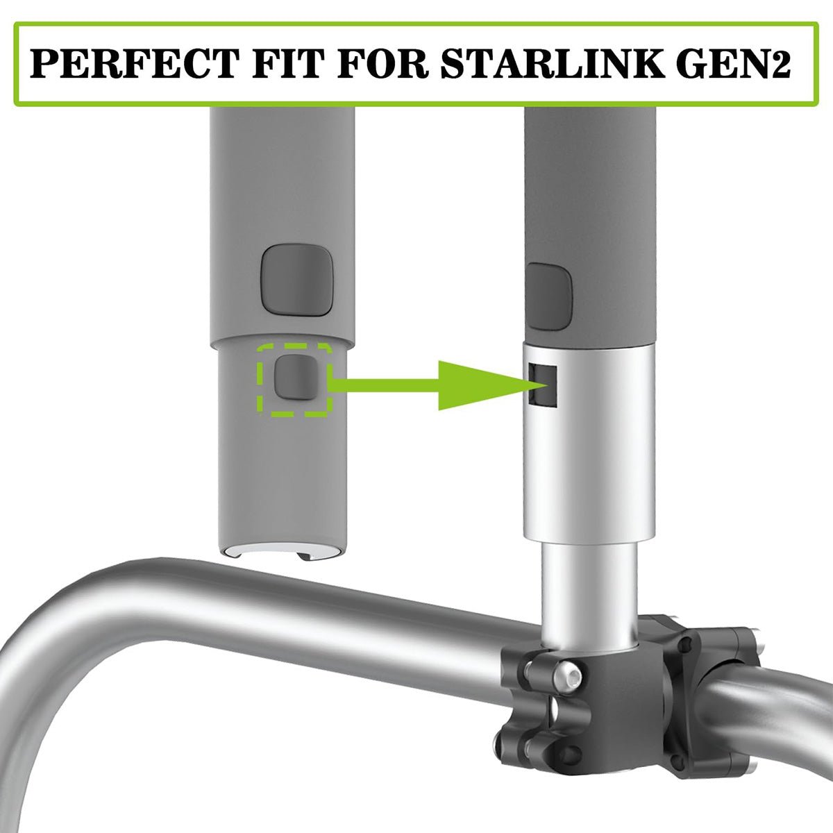 Alloy Starlink Mount with Pipe Adapter for Starlink Gen 2 thumbnail 2