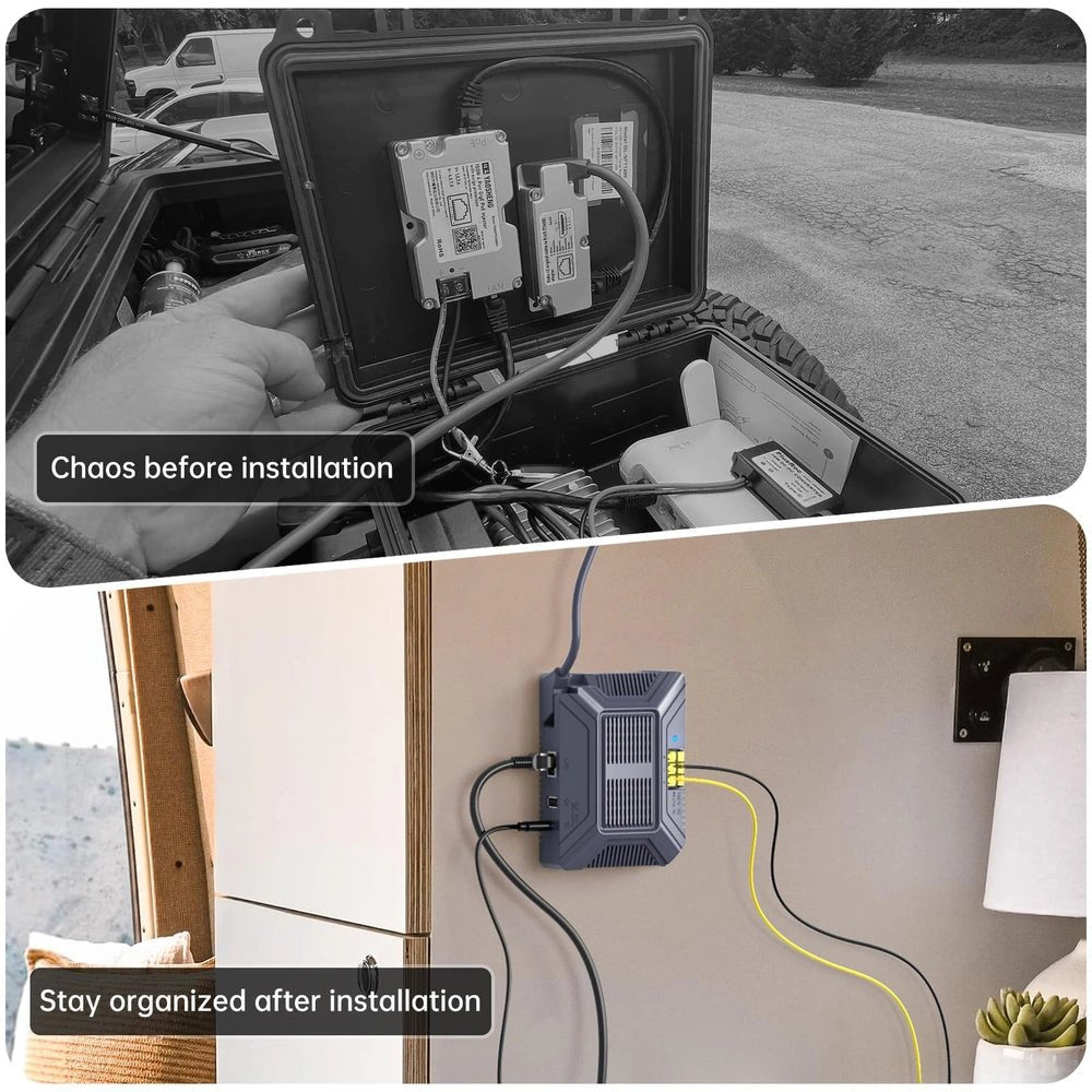 180W 5-in-1 GigE Passive PoE Injector with 9 for Starlink Gen 2 thumbnail 2