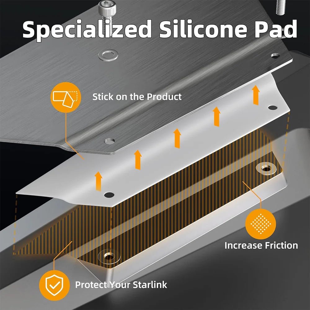 Stainless Steel Roof Rack Mount for Starlink Performance Gen 3 thumbnail 2