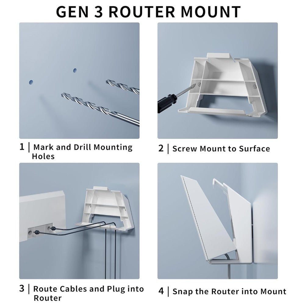 Router & Power Supply Wall Mount Kit for Starlink Standard 4/4X thumbnail 5