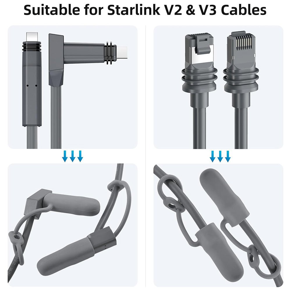 Gen 2 Waterproof Silicone Cable End Caps for Starlink Standard 4/4X thumbnail 2