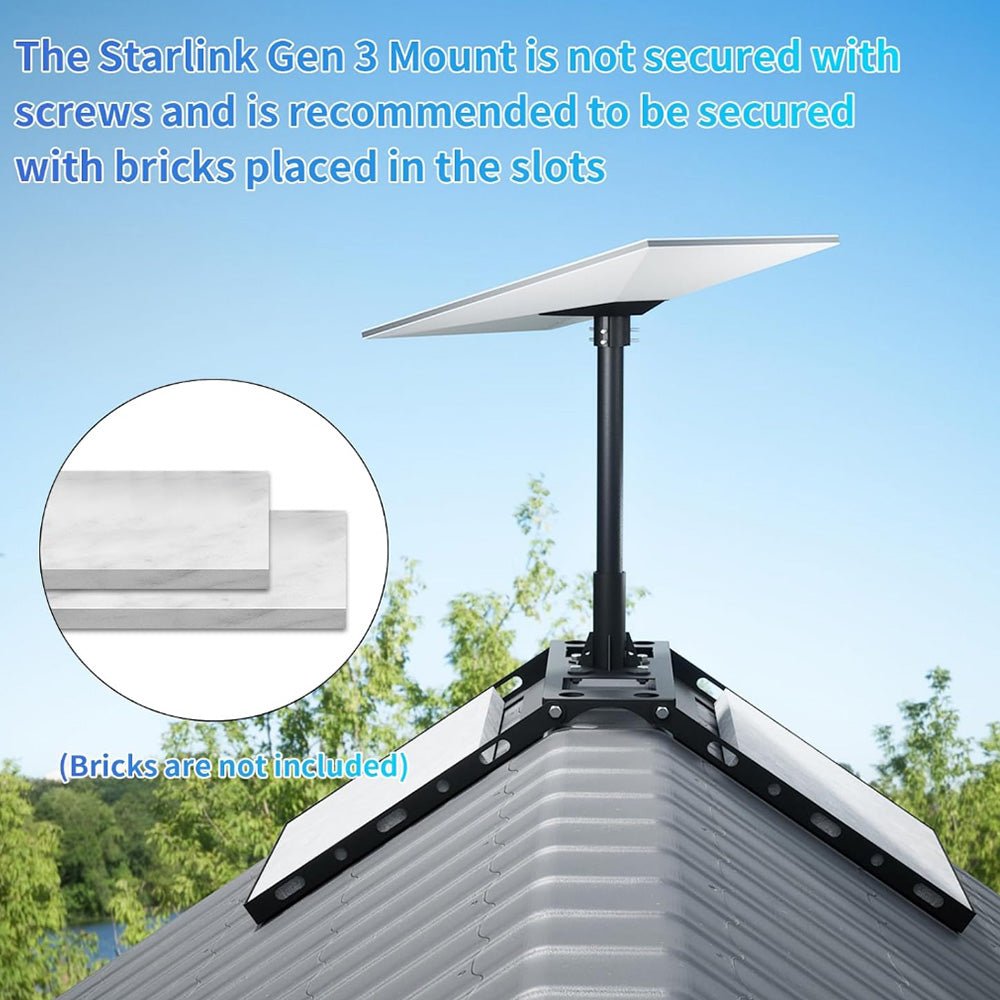 Adjustable Roof Ridge Mount Kit for Starlink Standard 4/4X thumbnail 5