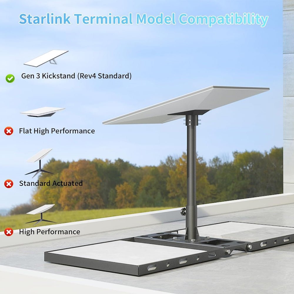 Adjustable Roof Ridge Mount Kit for Starlink Standard 4/4X thumbnail 7