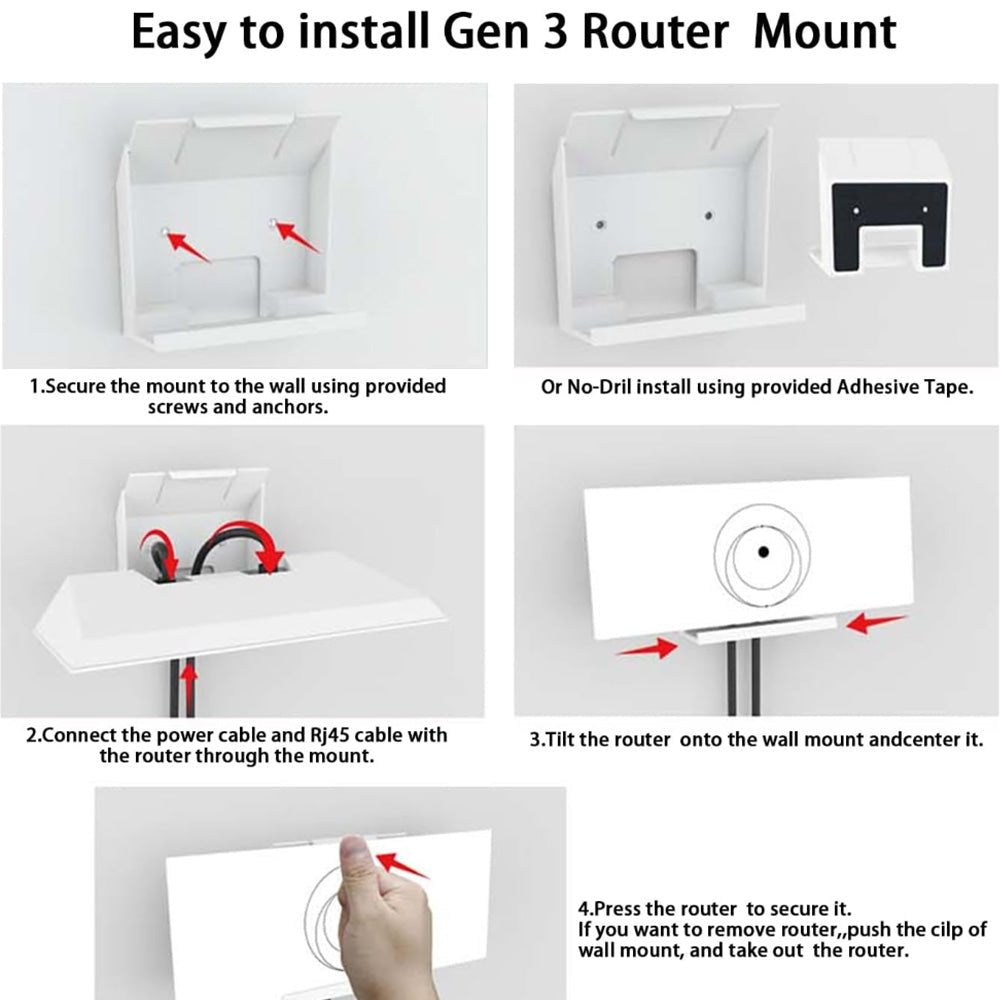 Router Power Supply Wall Mount Kit for Starlink Standard 4/4X thumbnail 8