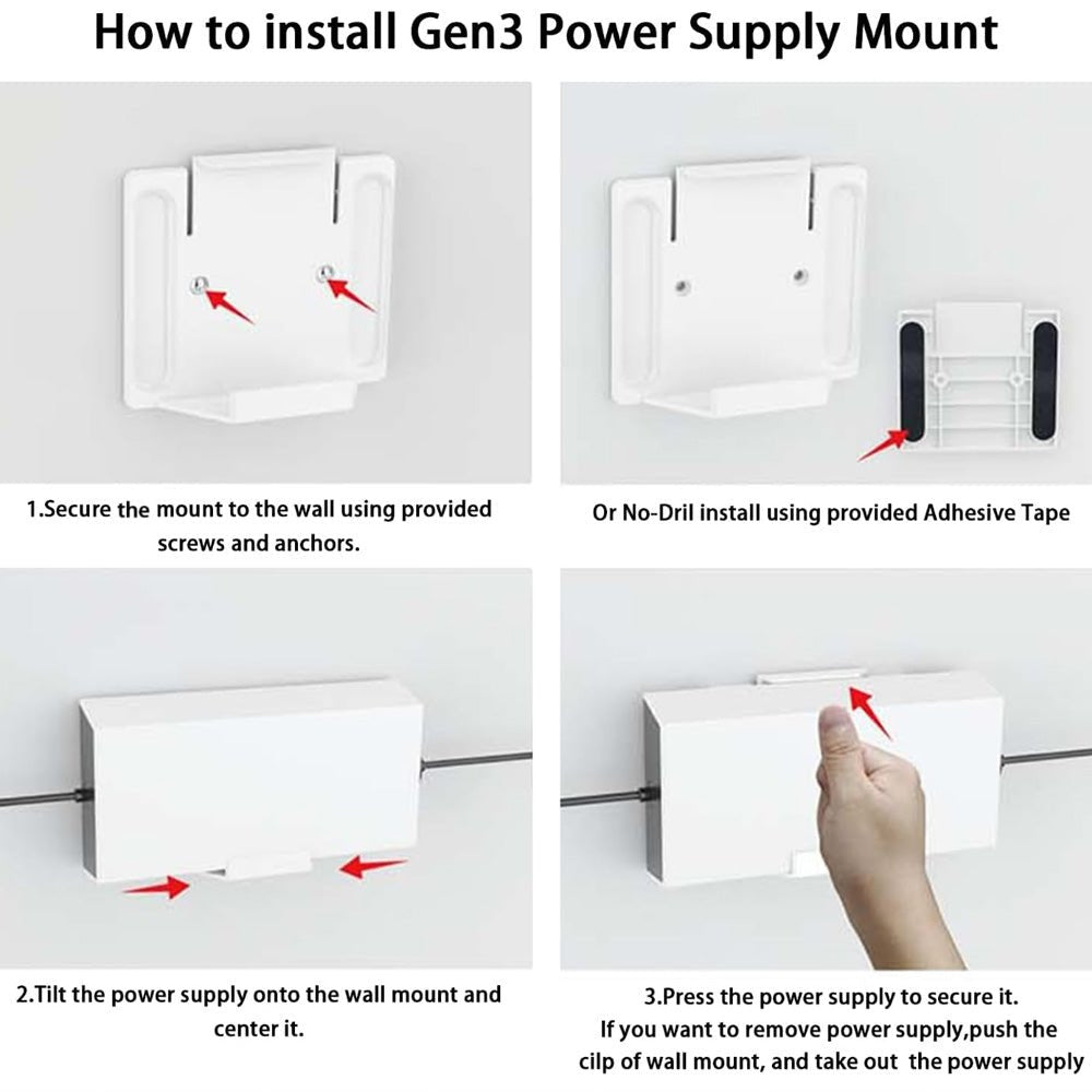 Router Power Supply Wall Mount Kit for Starlink Standard 4/4X thumbnail 9