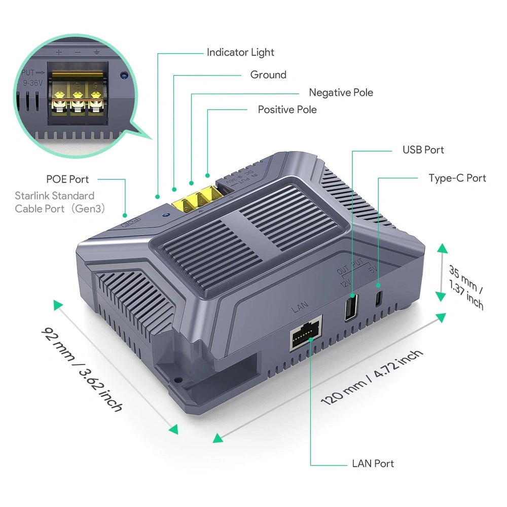 PoE Injector for Starlink Standard 4/4X thumbnail 2