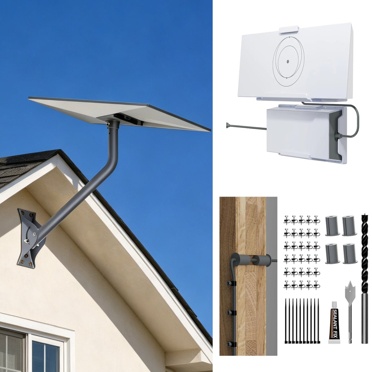 26" Adjustable Wall Mount Kit with Router & for Starlink Standard 4/4X thumbnail 12