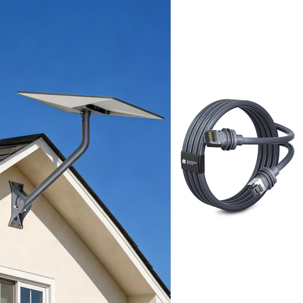 26" Adjustable Wall Mount Kit with Router & for Starlink Standard 4/4X thumbnail 14