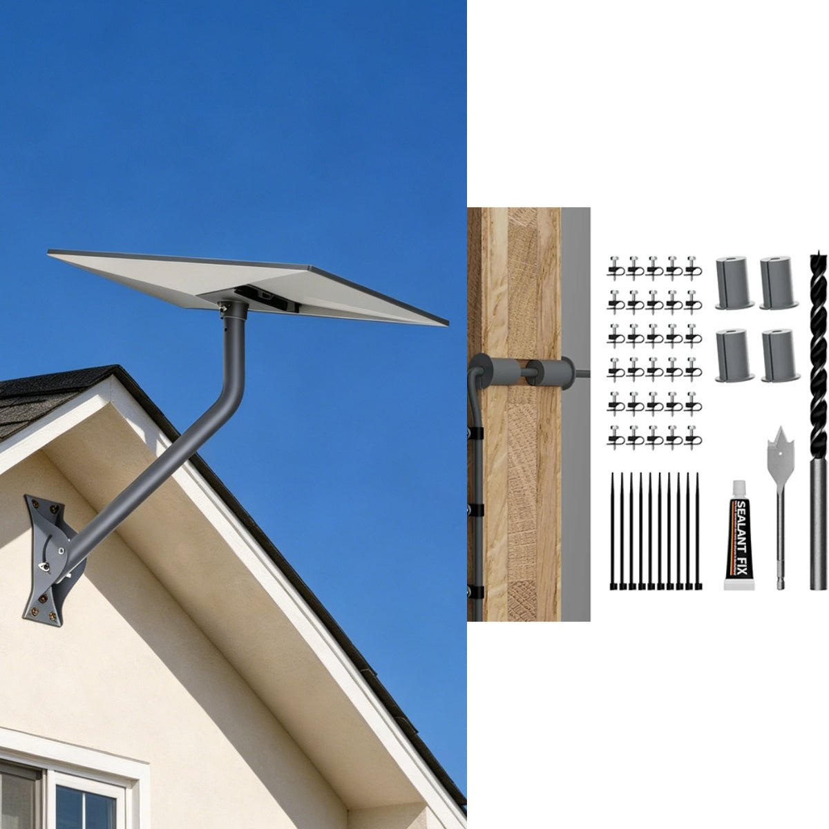 26" Adjustable Wall Mount Kit with Router & for Starlink Standard 4/4X thumbnail 16