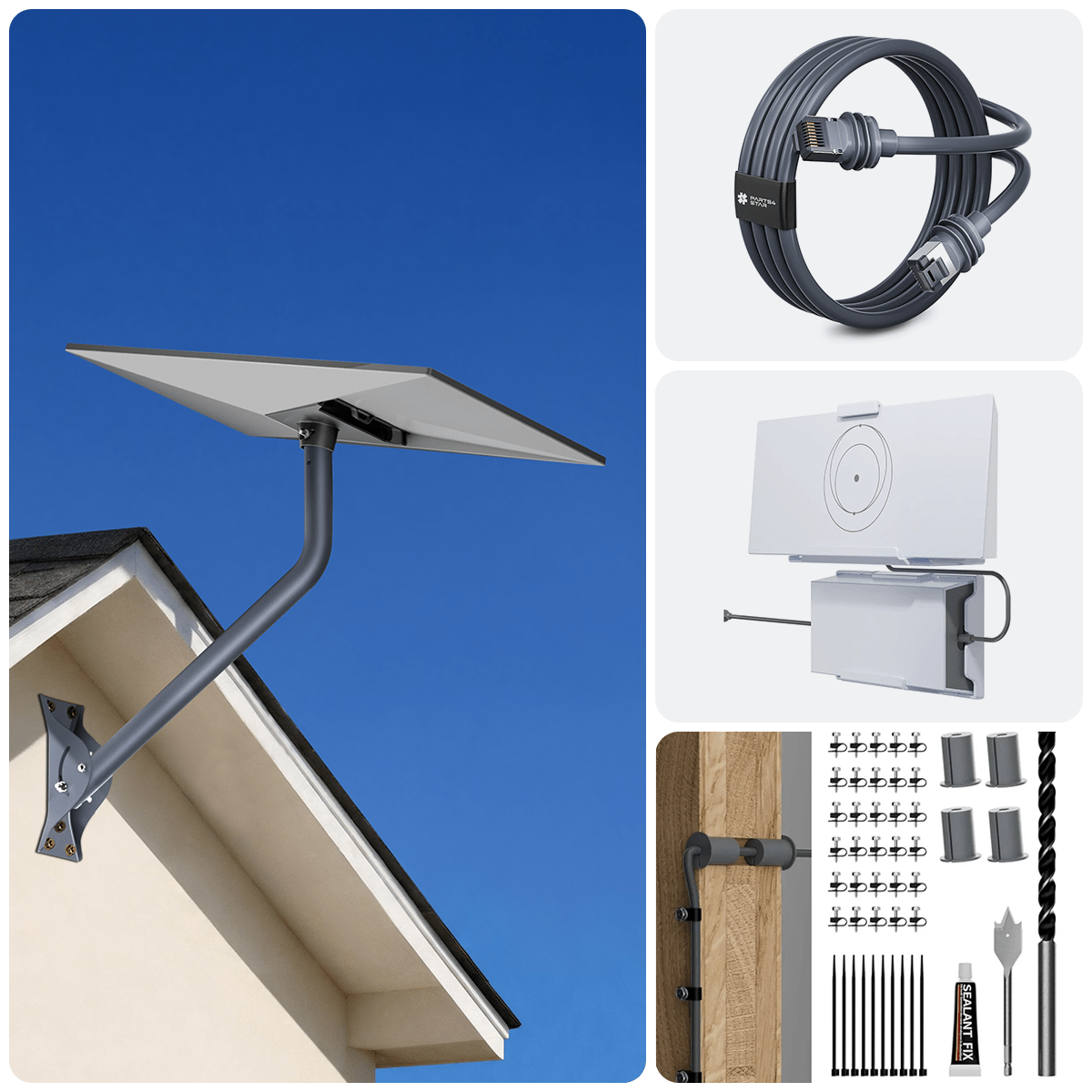 26" Adjustable Wall Mount Kit with Router & for Starlink Standard 4/4X thumbnail 18