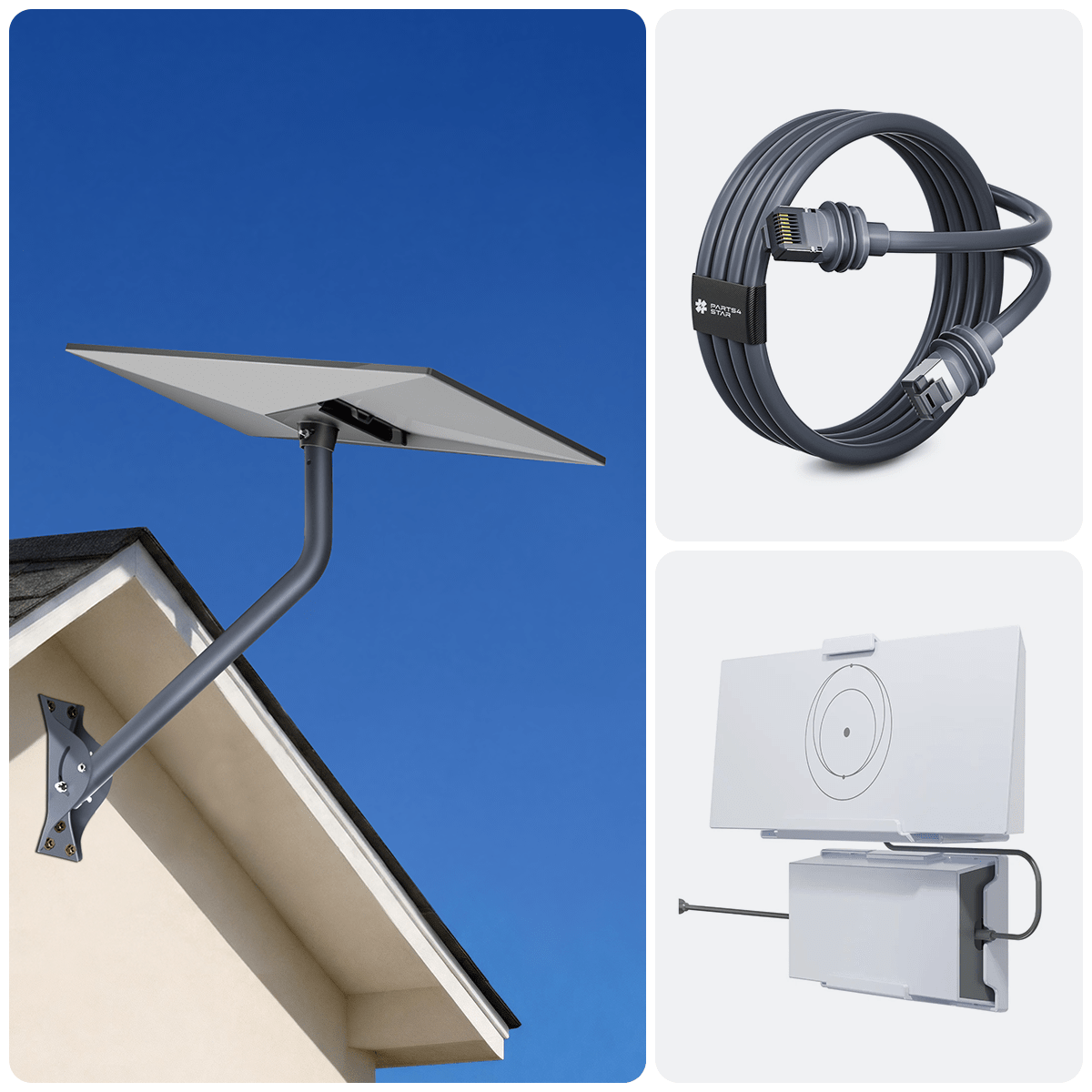26" Adjustable Wall Mount Kit with Router & for Starlink Standard 4/4X thumbnail 19