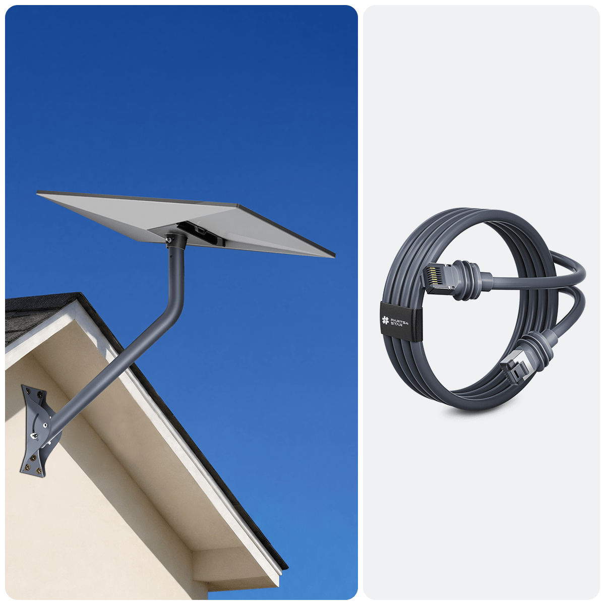 26" Adjustable Wall Mount Kit with Router & for Starlink Standard 4/4X thumbnail 21