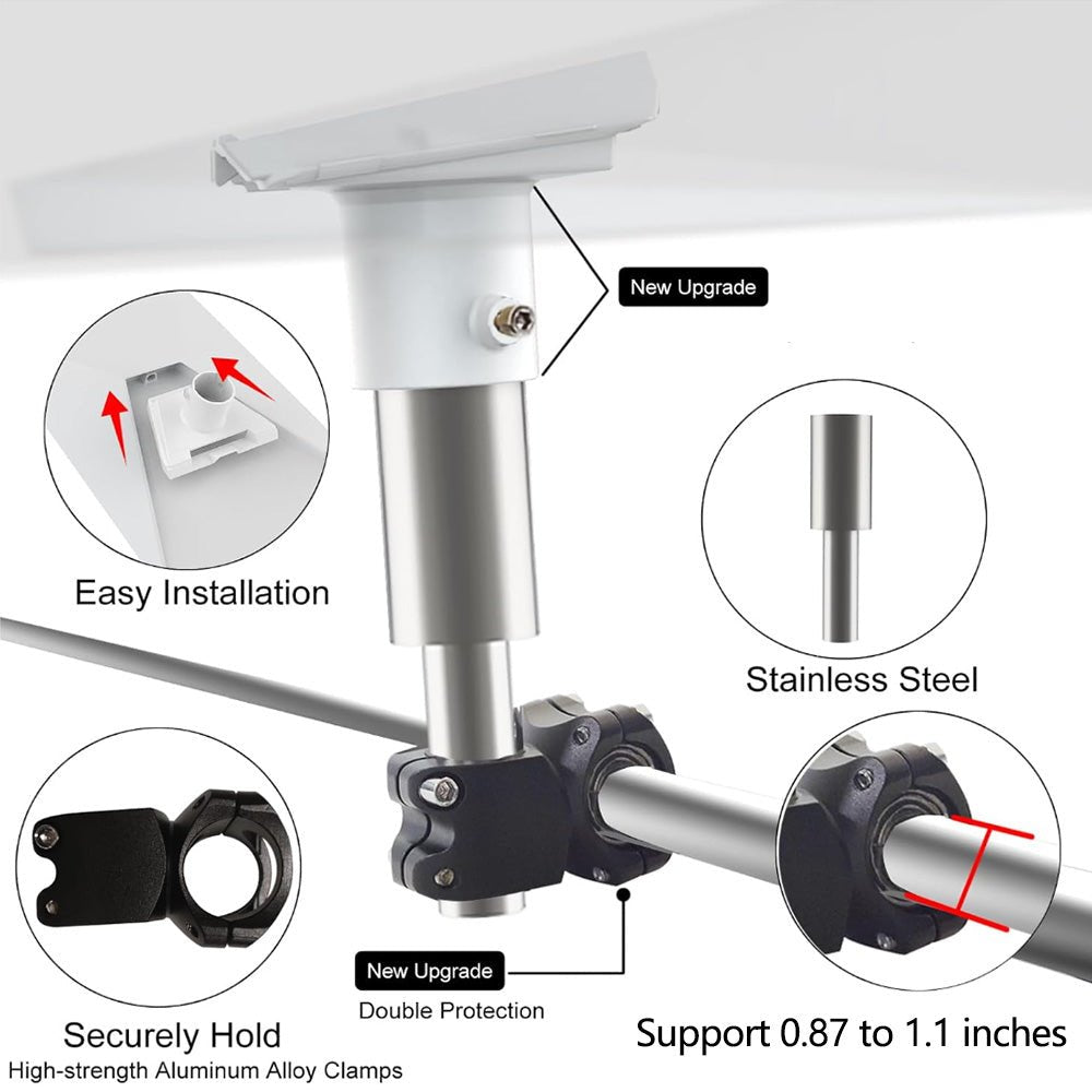 Round Tube Roof Rack Mount Kit for Starlink Standard 4/4X thumbnail 3